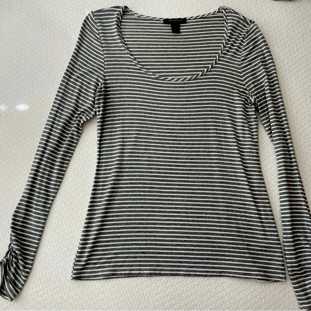 White House Black Market Striped Top